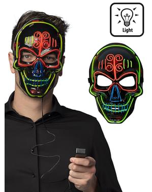 Skelett LED Maske