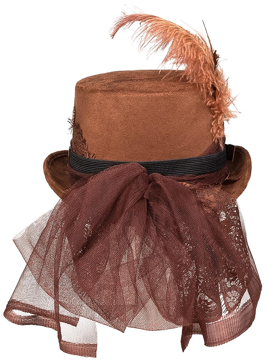 Steampunk sieviešu cepure ar vāku