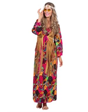 Deluxe hippie kostume til kvinder