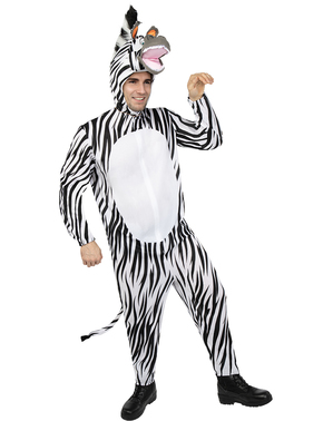 Marty das Zebra Madagscar Kostüm für Erwachsene
