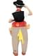 Costume ride on da cowboy con cavallo gonfiabile per bambino