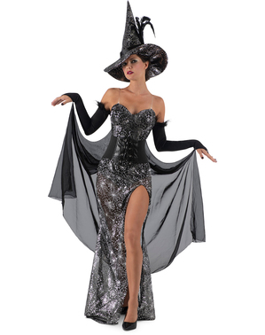 Costum de vrăjitoare Raven Witch pentru femei