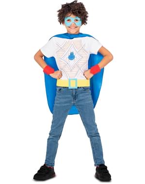 Superheld Set blau für Kinder