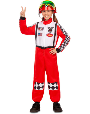 Costum de pilot de mașină de curse pentru copii