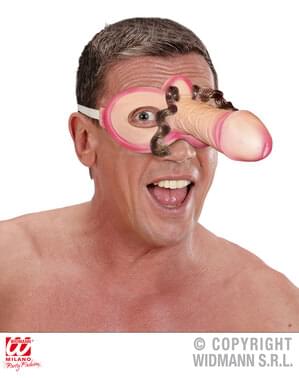 Harige penis masker voor volwassenen