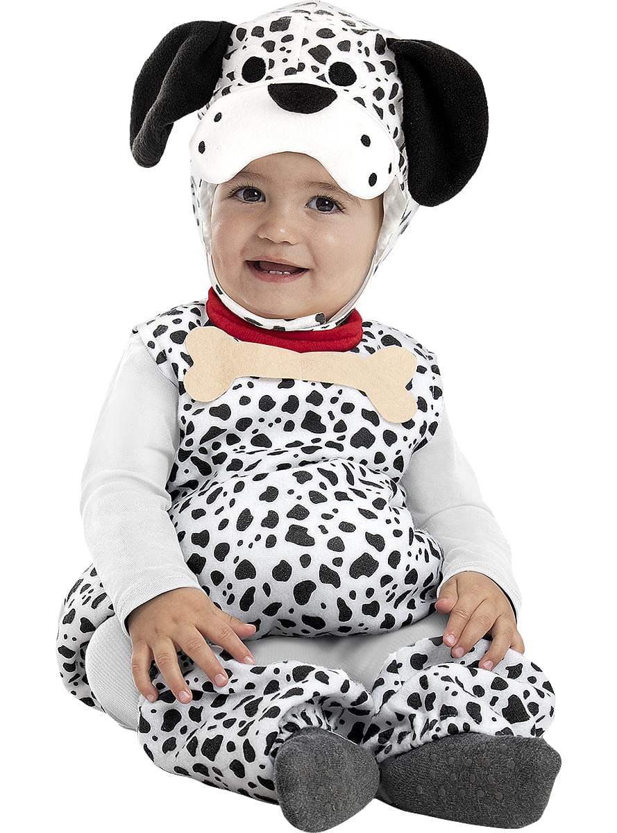 Costum de cățel dalmatian pentru bebeluși