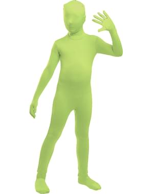 Costume seconda pelle verde per bambini