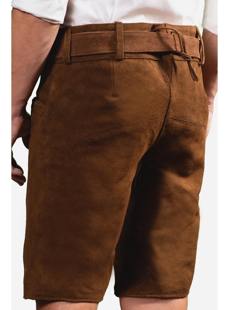 Dark Brown Lederhosen Shorts for men