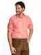 Chemise tyrolienne rouge homme
