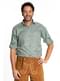Camisa tirolesa verde para hombre