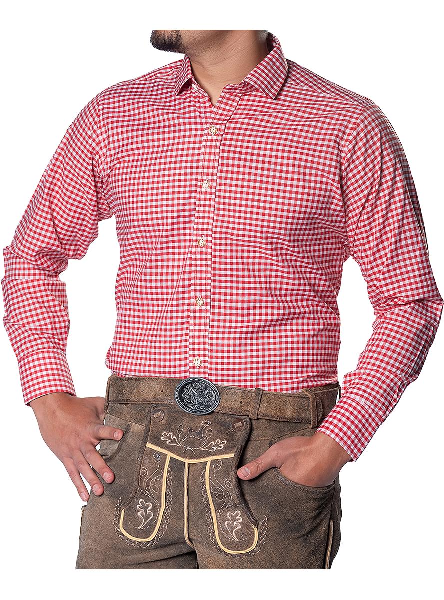 Deluxe Oktoberfest Red Shirt for men