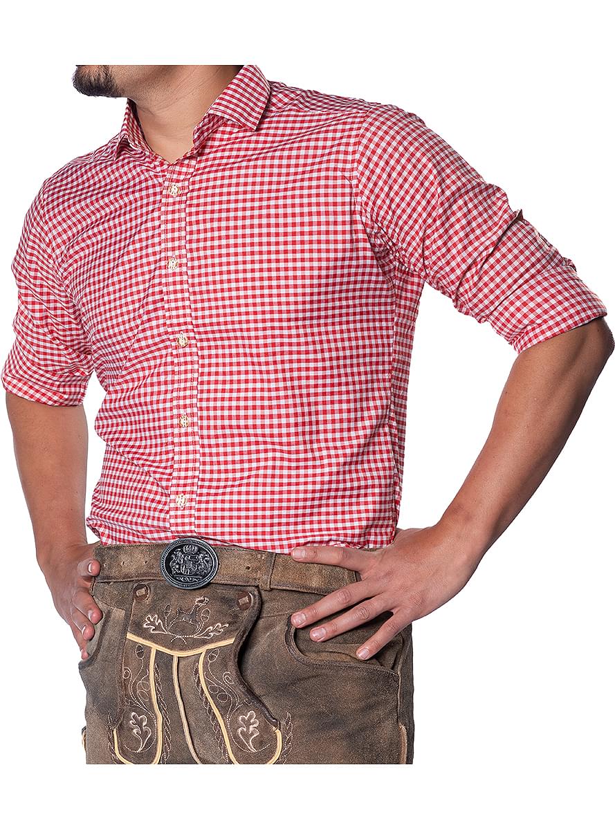 Deluxe Oktoberfest Red Shirt for men