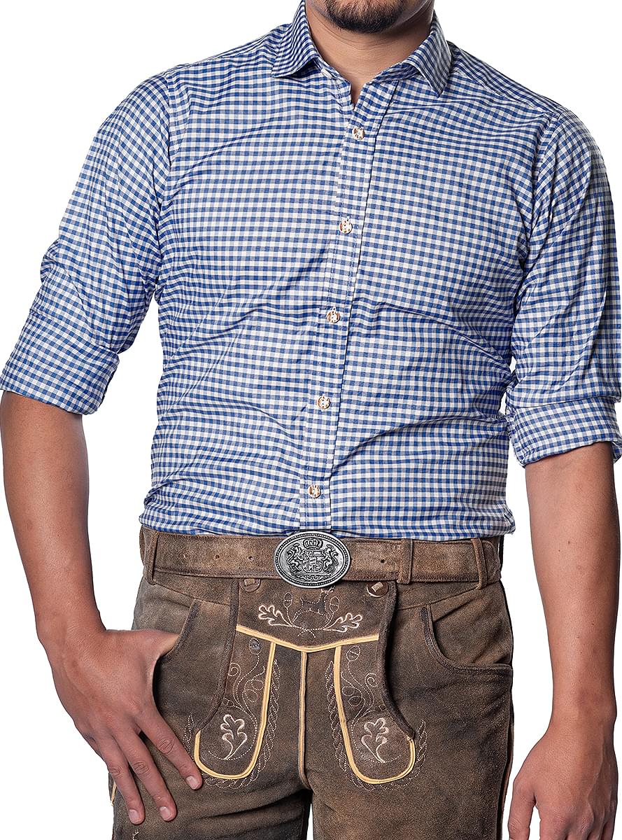 Deluxe Oktoberfest Blue Shirt for men