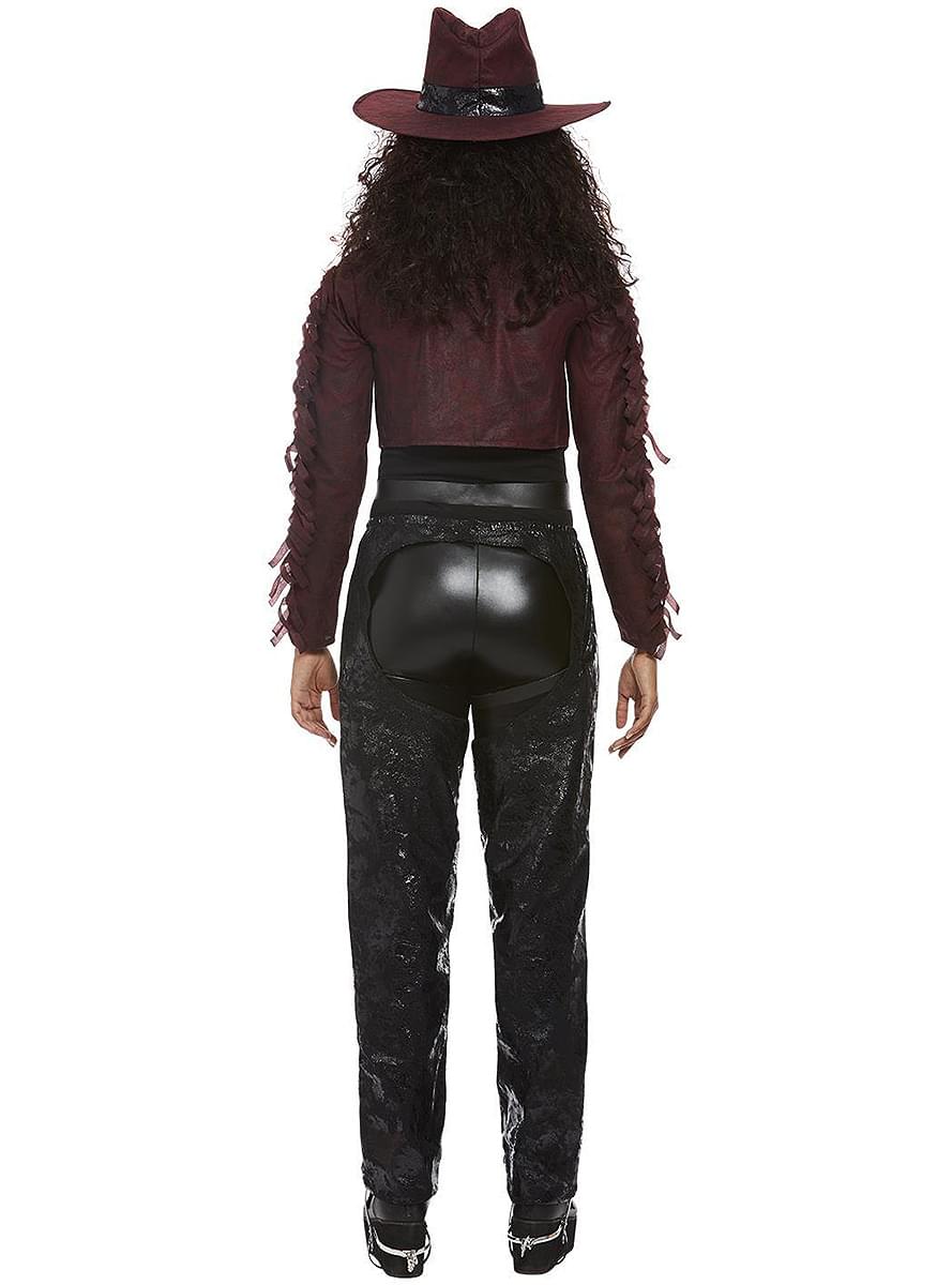 Disfraz de vaquero esqueleto Deluxe para mujer 