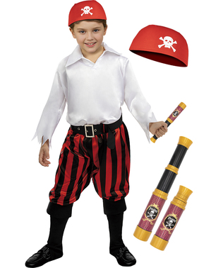 Maskeraddräkt pirat för barn med accessoarer - Kollektion sjörövare