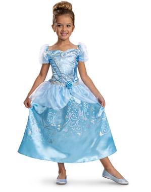 Cinderella klassisk kostume til piger