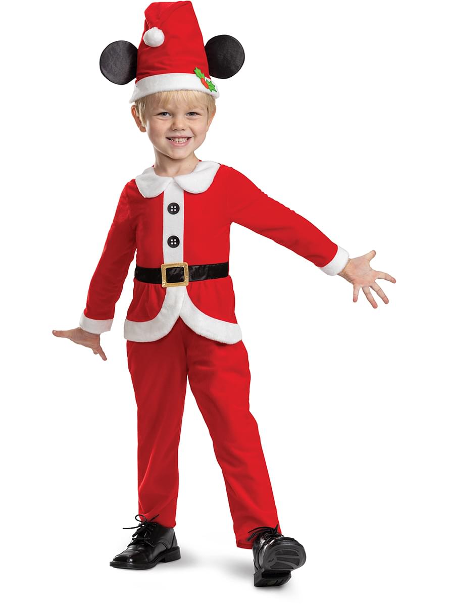 Costum de Moș Crăciun Mickey Mouse pentru băieți