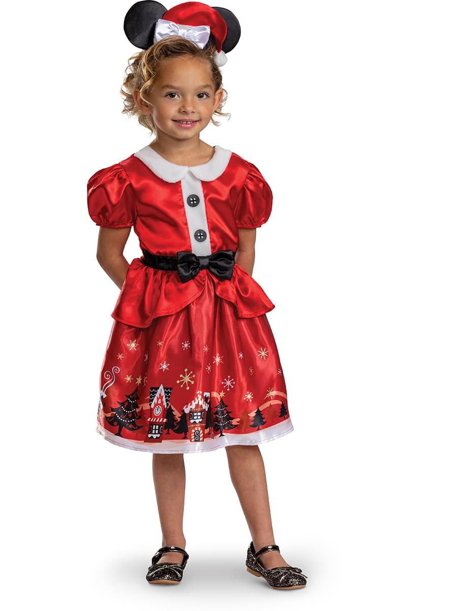 Kostim Minnie Mouse mama noel za djevojčice