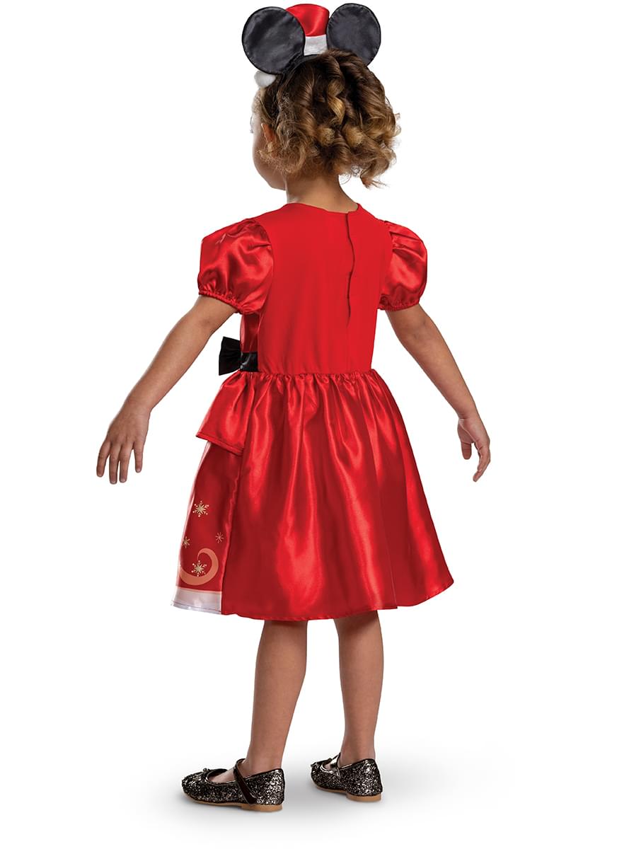 Disfraz de Minnie Mouse mamá noel para niña