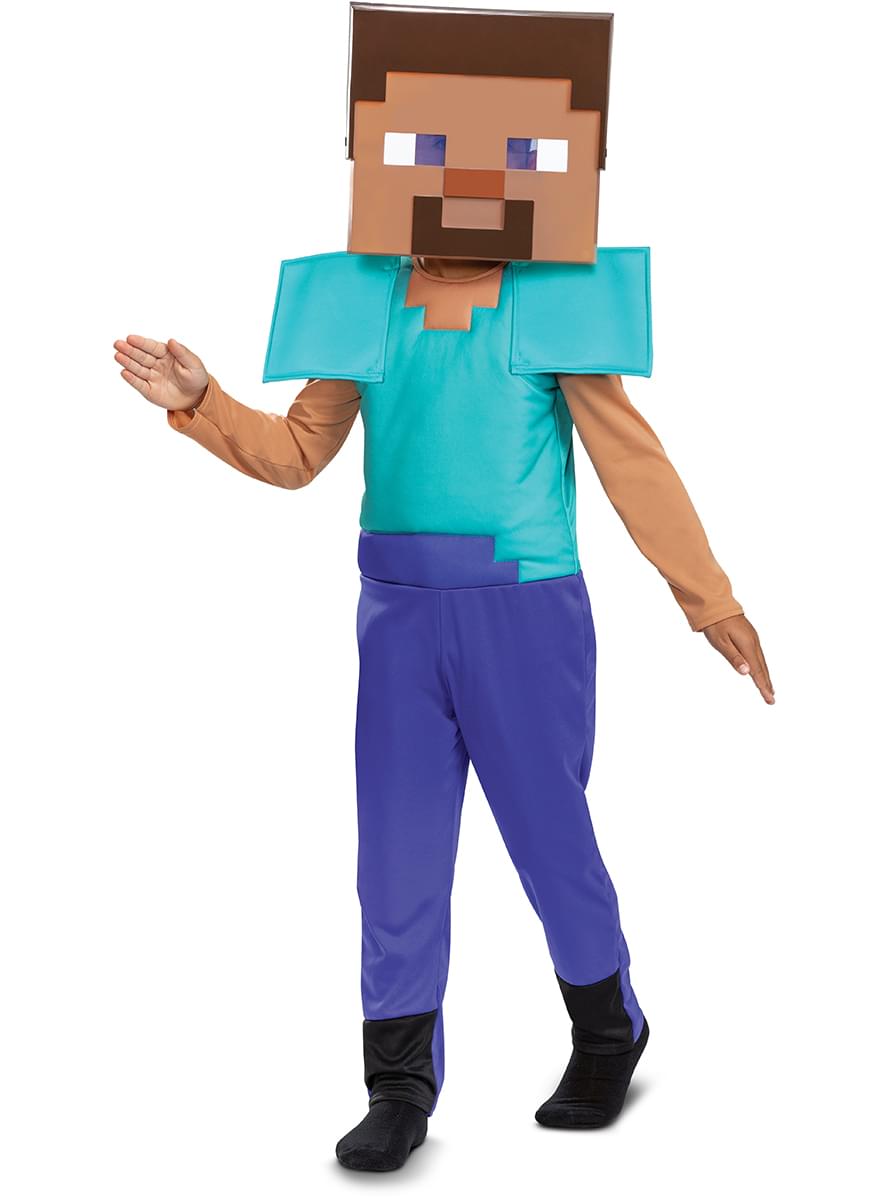Steve búningur fyrir drengi - Minecraft