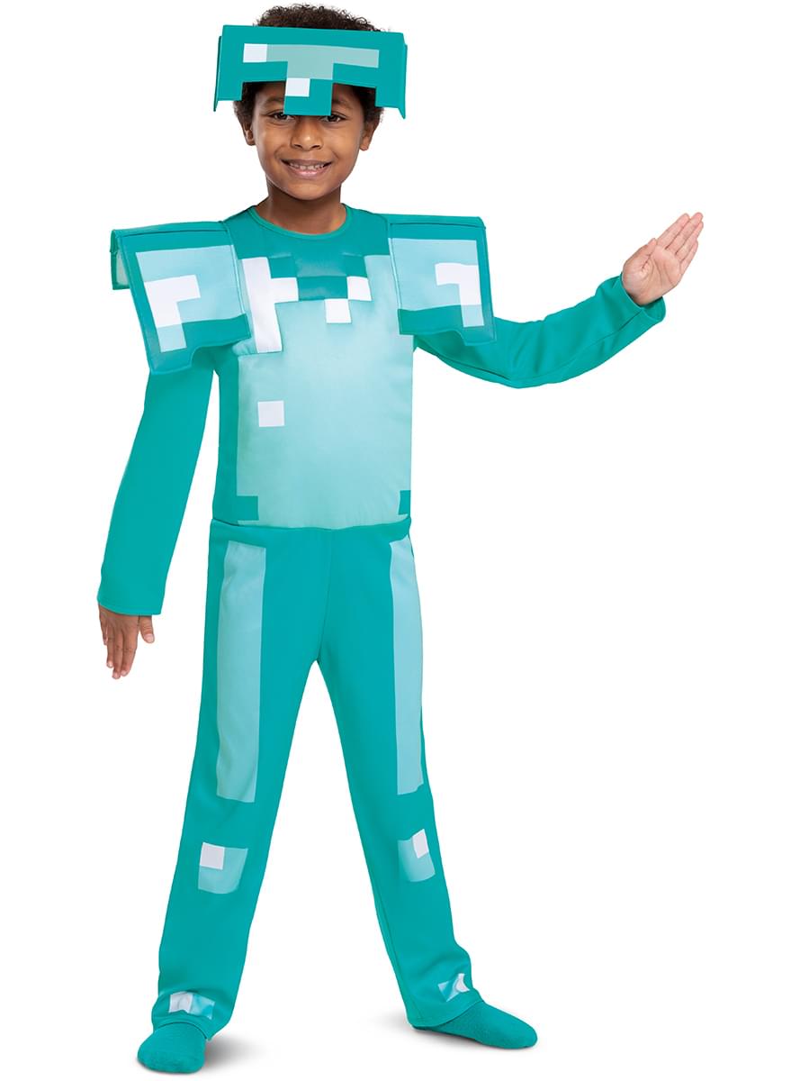 Maskeraddräkt rustning Minecraft för barn