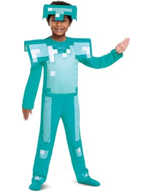 Disfraz de armadura Minecraft para niño