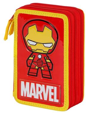 Iron Man etui med tre lynlåse - Marvel