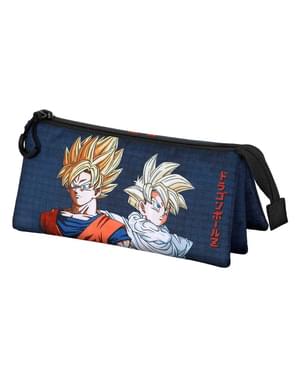 Dragon Ball Z pencil case with three compartments