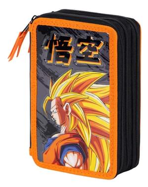 Goku etui med tre lynlåse - Dragon Ball