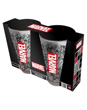 2 verres Marvel Logo