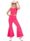 Disfraz de vaquera rosa sexy mujer