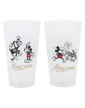 Sæt med 2 Mickey Mouse glas