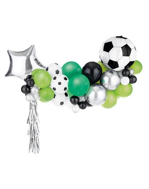 Guirnalda de globos de fútbol