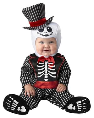 Disfraz de esqueleto elegante para bebé