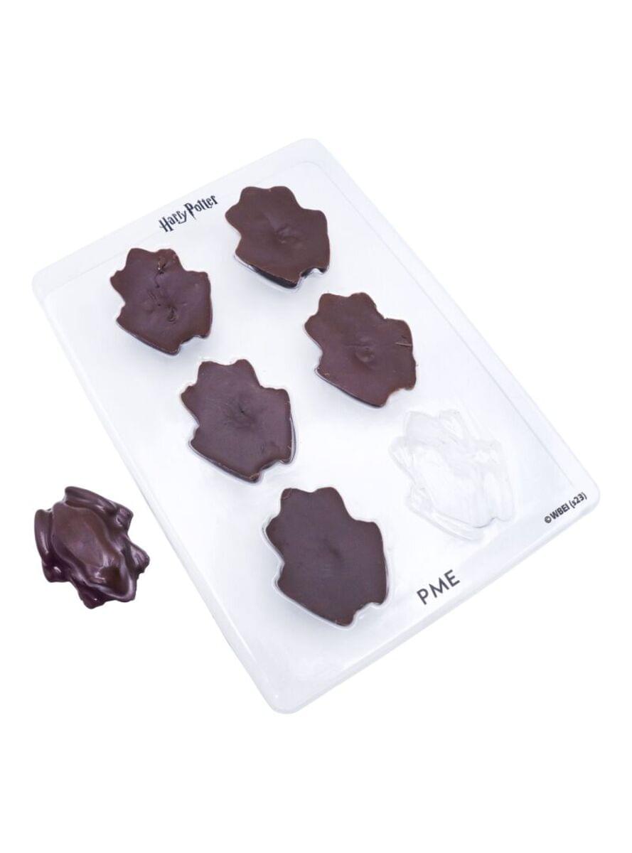 Molde de Ranas de chocolate con 6 cartas - Harry Potter