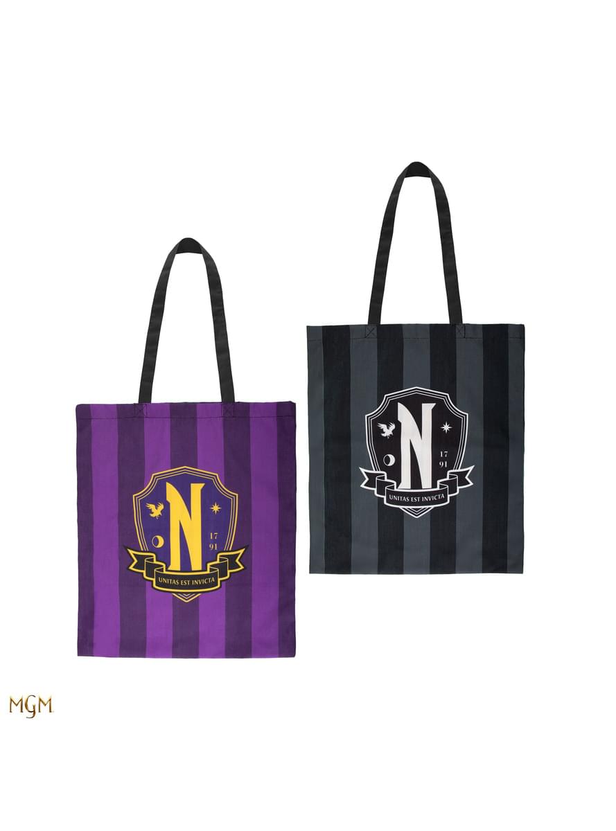 Tote Bag Mercredi Nevermore Academy réversible - Wednesday