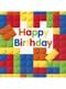 17 servetter Bloques construcción (33x33cm) - Building Blocks party