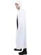 Capa con capucha blanca para adulto