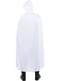 Capa con capucha blanca para adulto