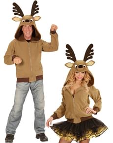 Sweat renne amusant adulte