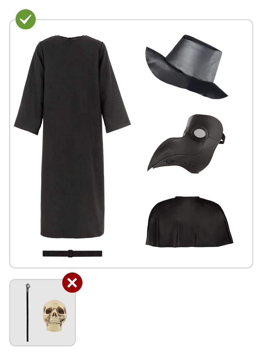 Costume da Dottore della Peste per uomo