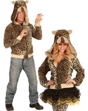 Suéter de leopardo amigável para adulto