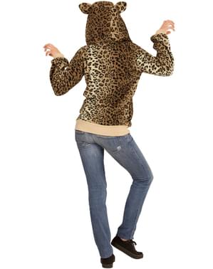 Sudadera de leopardo amigable para adulto