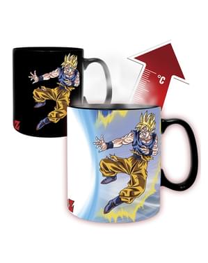 Caneca Goku e Buu muda de cor - Dragon Ball