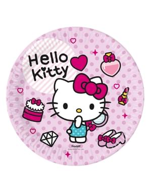 8 Hello Kitty lėkščių (23cm) - Hello Kitty Hearts