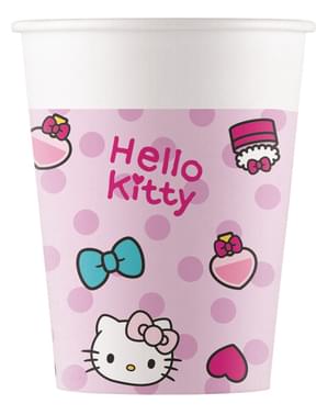8 vasos de Hello Kitty - Hello Kitty Hearts