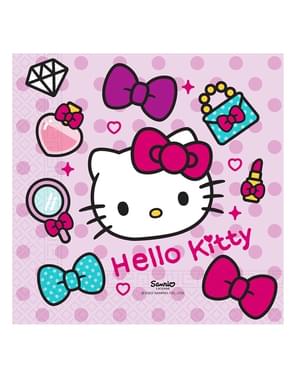 20 Hello Kitty serviette (33x33cm) - Hello Kitty Sydämet