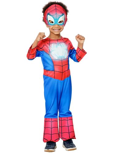 Disfraz de Spiderman brilla en la oscuridad para niño Spidey y