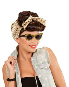 Lunettes léopard retro adulte