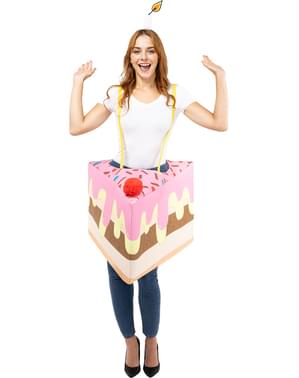 Disfraz de tarta de cumpleaños para adulto
